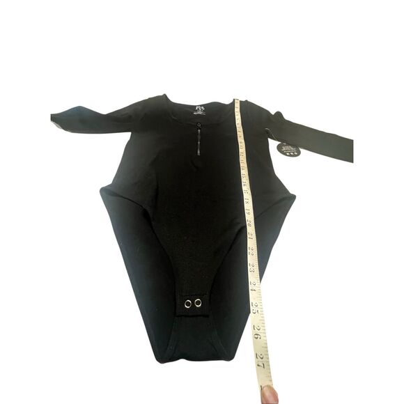 FCT Womans Fine Ribbed Bodysuit Black Sz XL NWOT - Picture 6 of 7